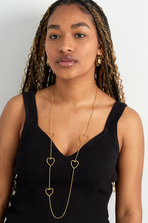 Long necklace totally in love - gold h5 Picture2